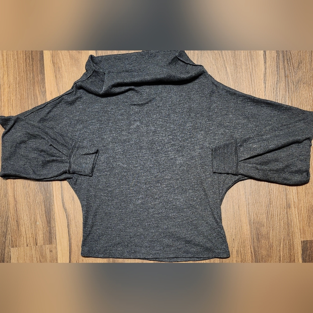 NWOT Womens Sz M We The Free Relaxed Gray Dolman Sleeve Sweater, Flawless